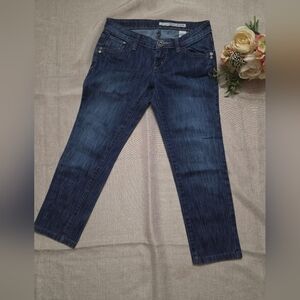 DKNY Jeans Women's Blue Capris. DKNY Cropped Jeans for Women. Junios Jeans
